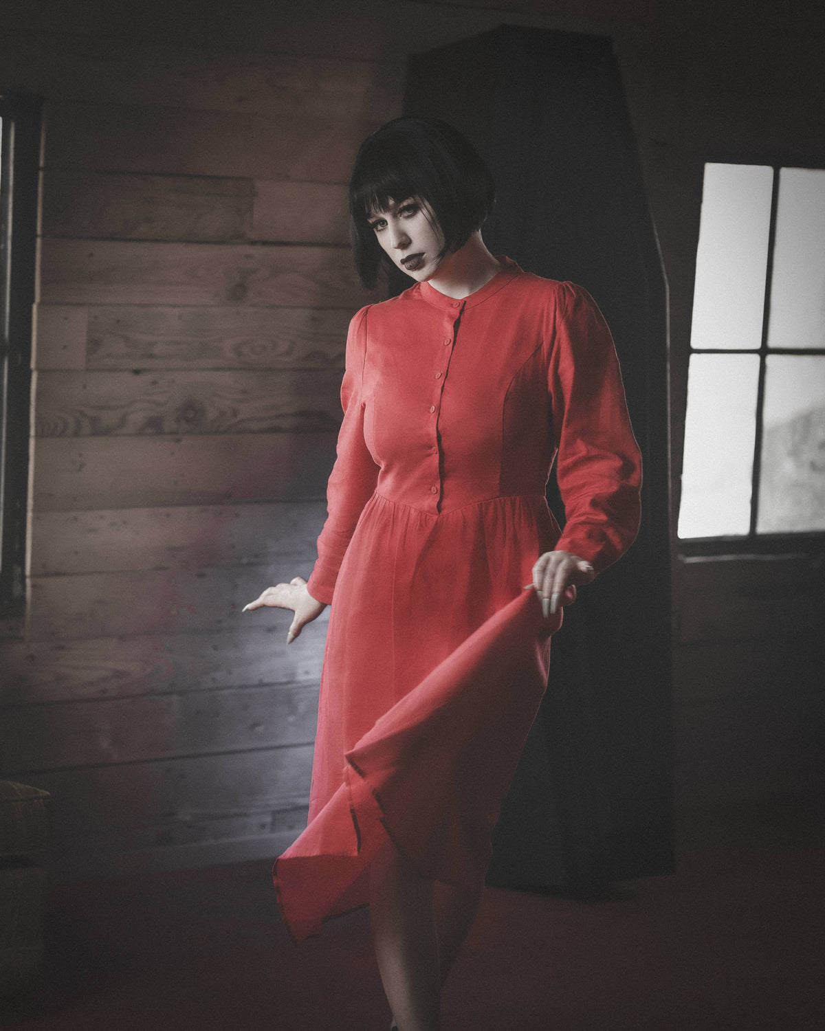 Crimson Nightmare Dress Lively Ghosts