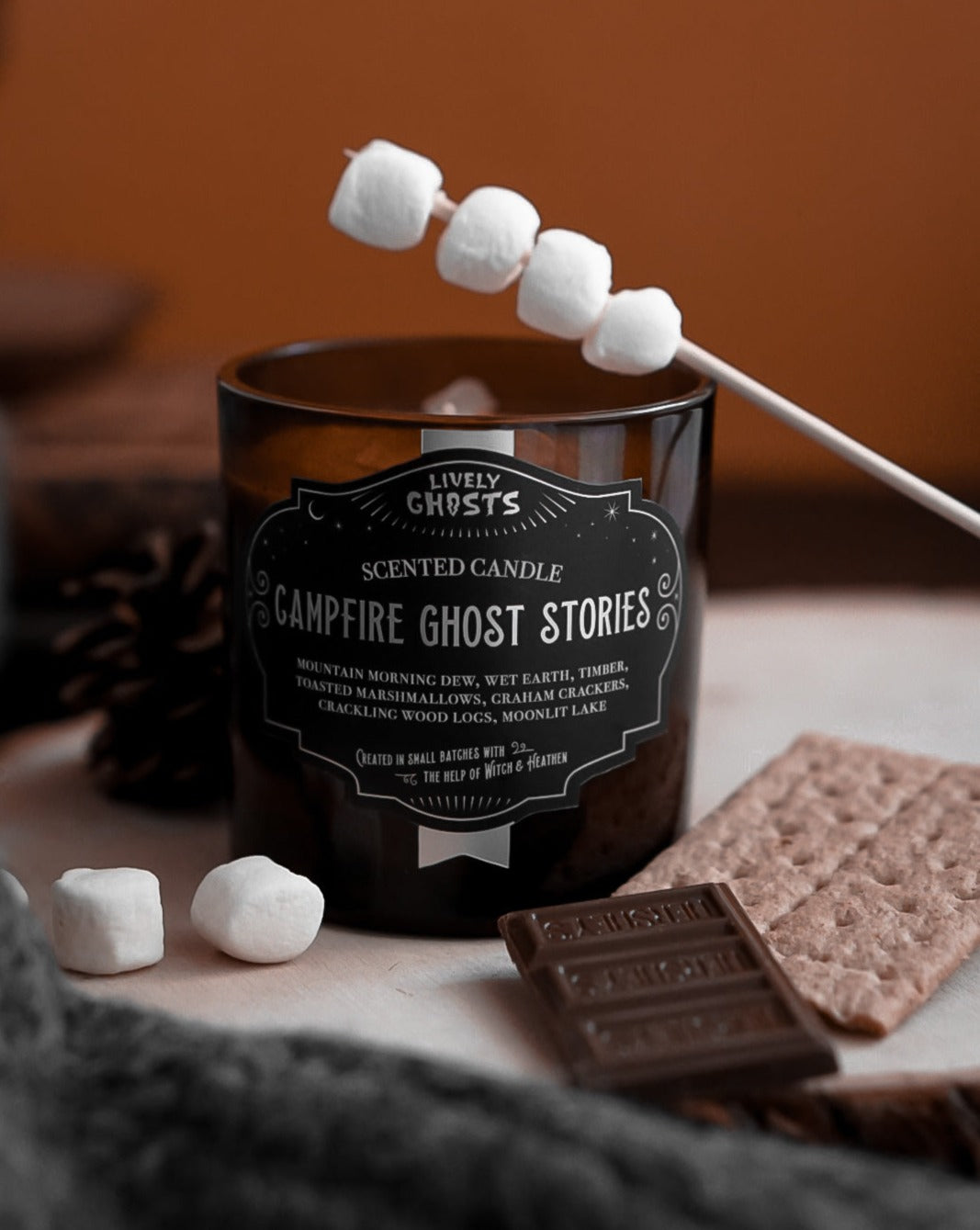 Campfire Ghost Stories Candle Lively Ghosts