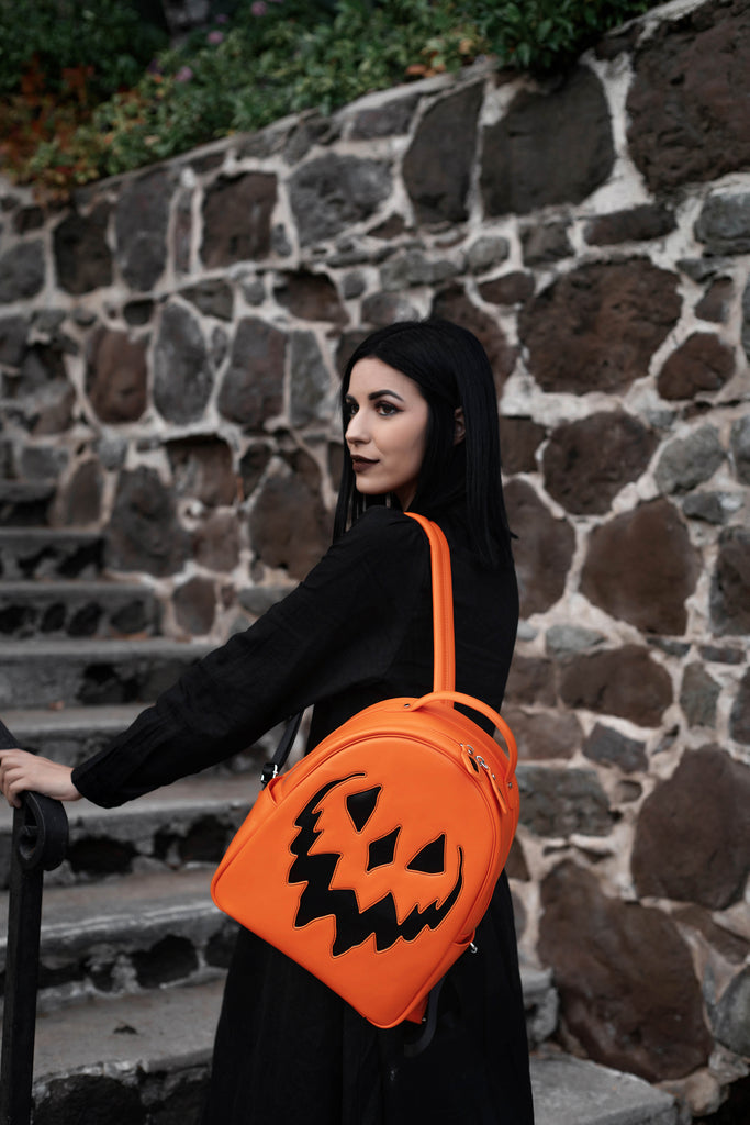 Orange Haunted Hallows Backpack | Lively Ghosts