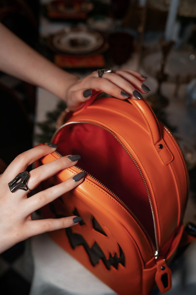 Orange Haunted Hallows Backpack | Lively Ghosts