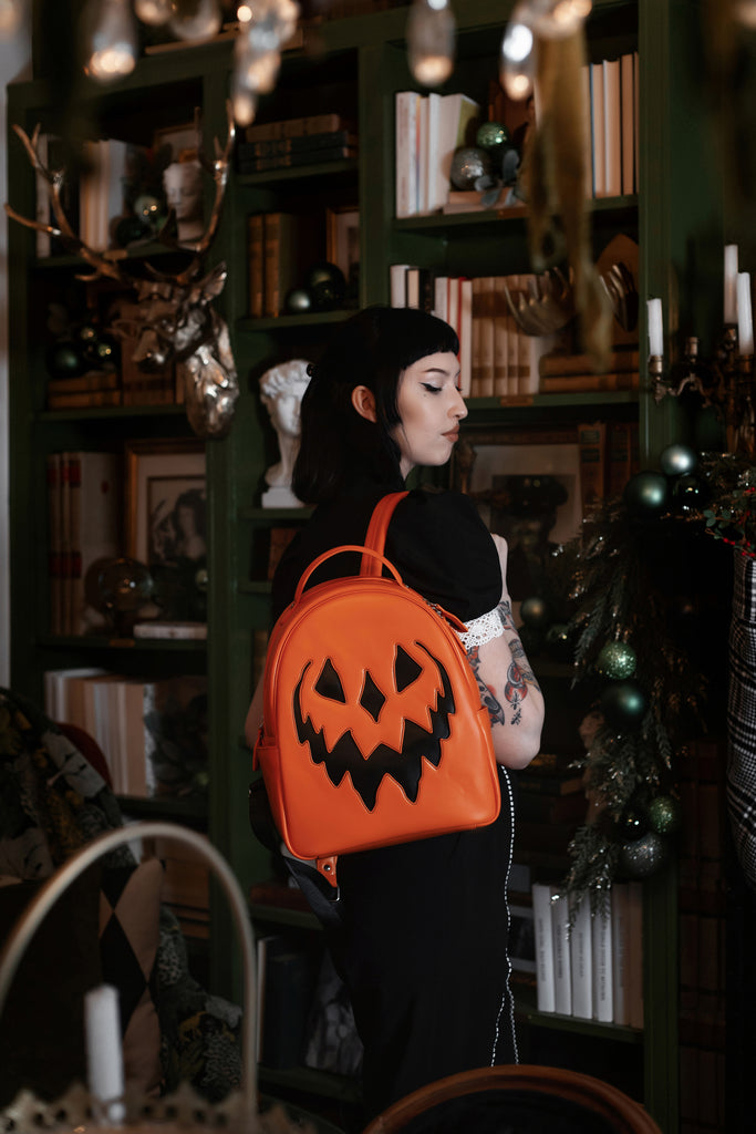 Orange Haunted Hallows Backpack | Lively Ghosts