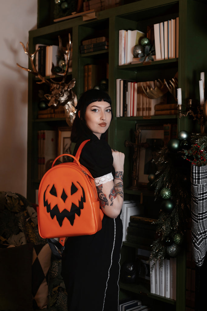 Orange Haunted Hallows Backpack | Lively Ghosts