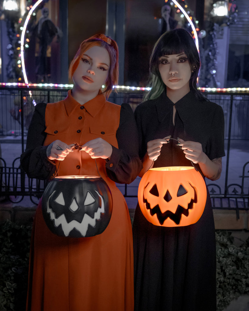 Black Haunted Hallows Pumpkin Pail
