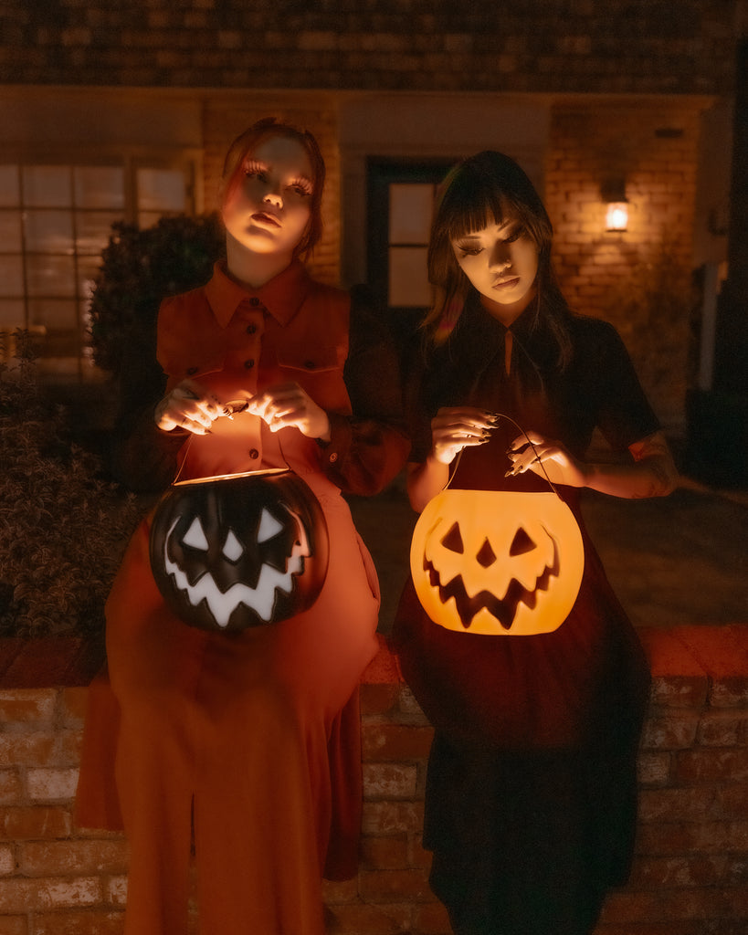 Orange Haunted Hallows Pumpkin Pail