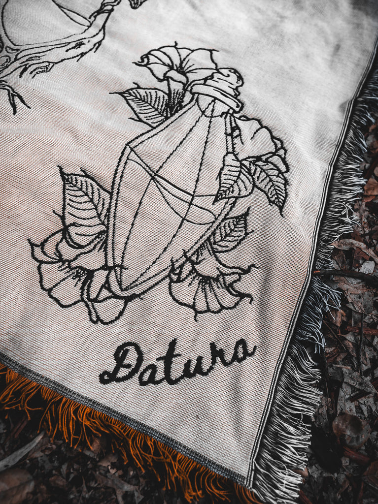 'Noxious Herbs' Woven Tapestry Blanket
