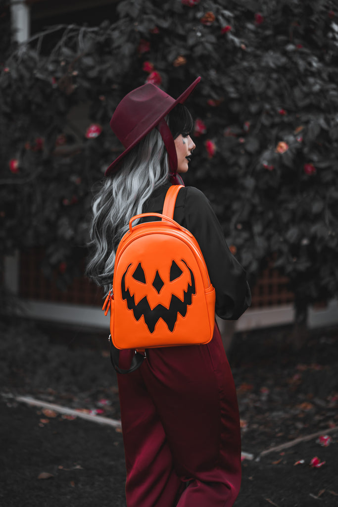 Orange Haunted Hallows Backpack