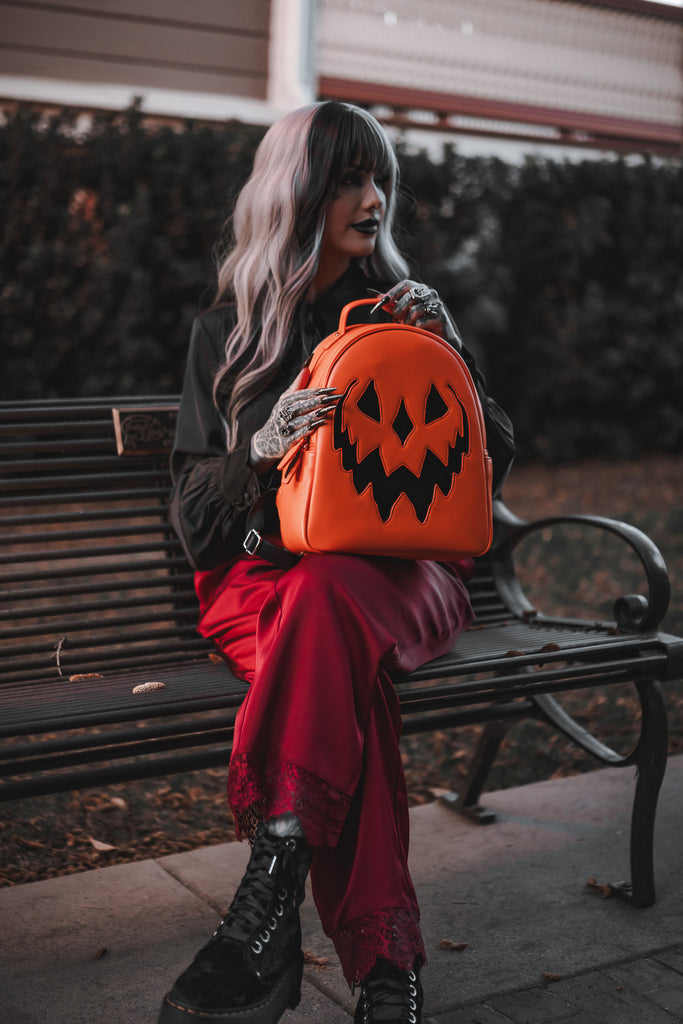 Orange Haunted Hallows Backpack | Lively Ghosts