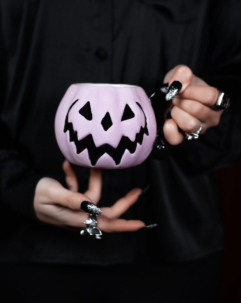 Peculiar Pink Pumpkin | Haunted Hallows Mug