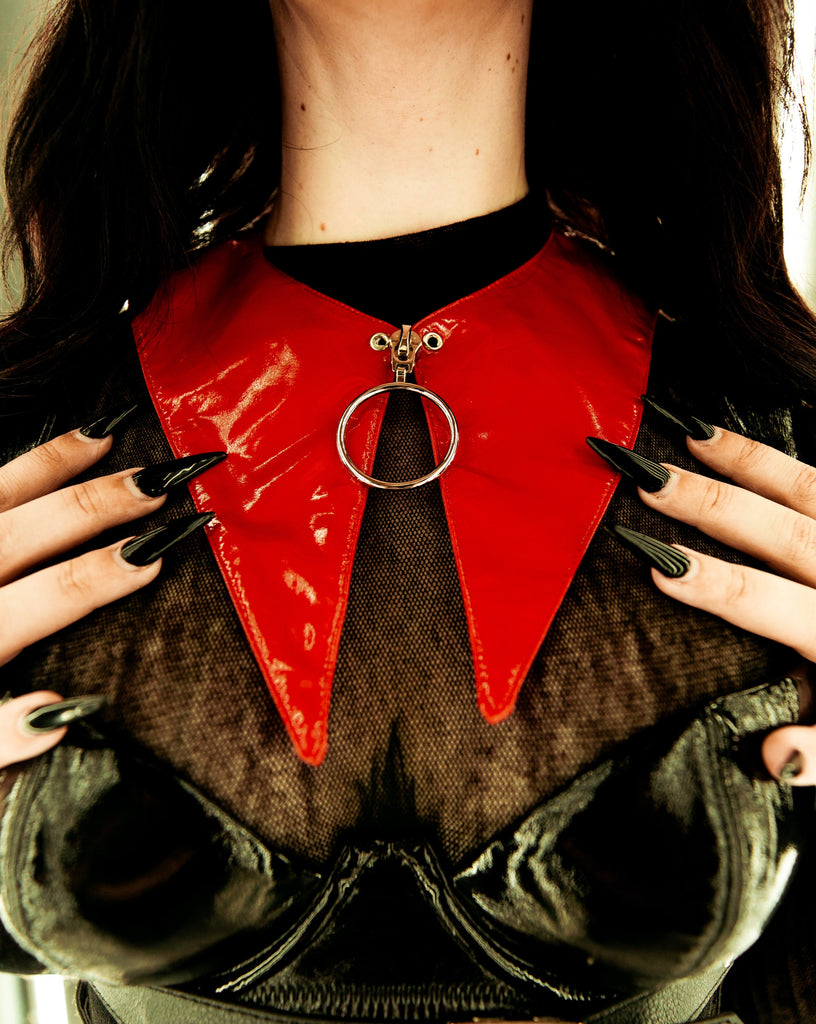 Temptress Collar | Red Latex