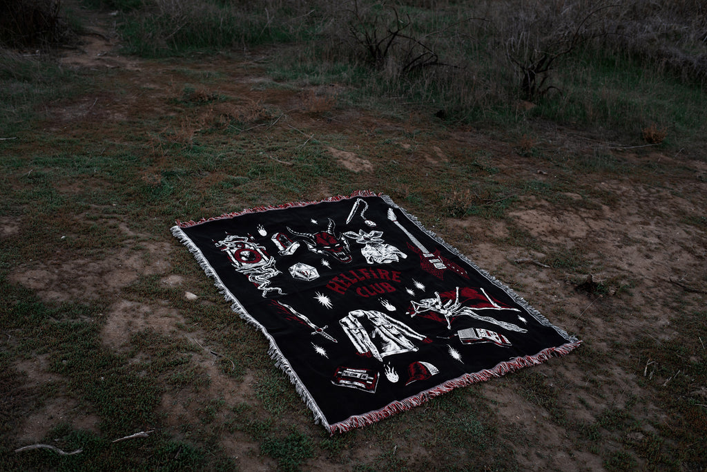 'Hellfire Club' Woven Tapestry Blanket