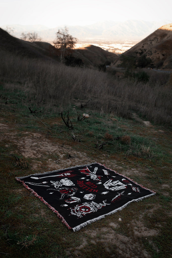 'Hellfire Club' Woven Tapestry Blanket