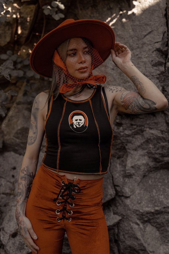 Burnt Orange | Lively Ghosts Veiled Hat